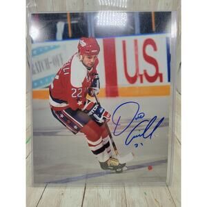 Washington Capitals Dino Ciccarelli #22 Signed 8X10 Authentic Photo COA